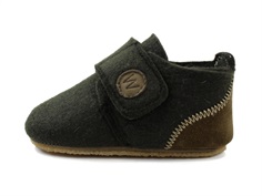 Wheat wool slippers Marlin olive wool
